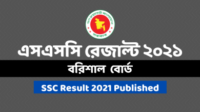 SSC Result 2021 Barishal Board