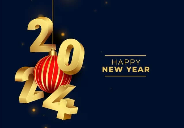 happy new year 2024 social media story