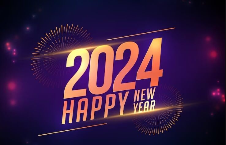 happy new year 2024 status 1